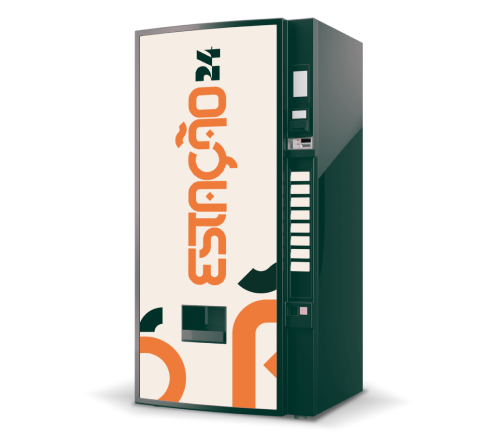 Máquina de vending personalizada Estação 24 para empresas